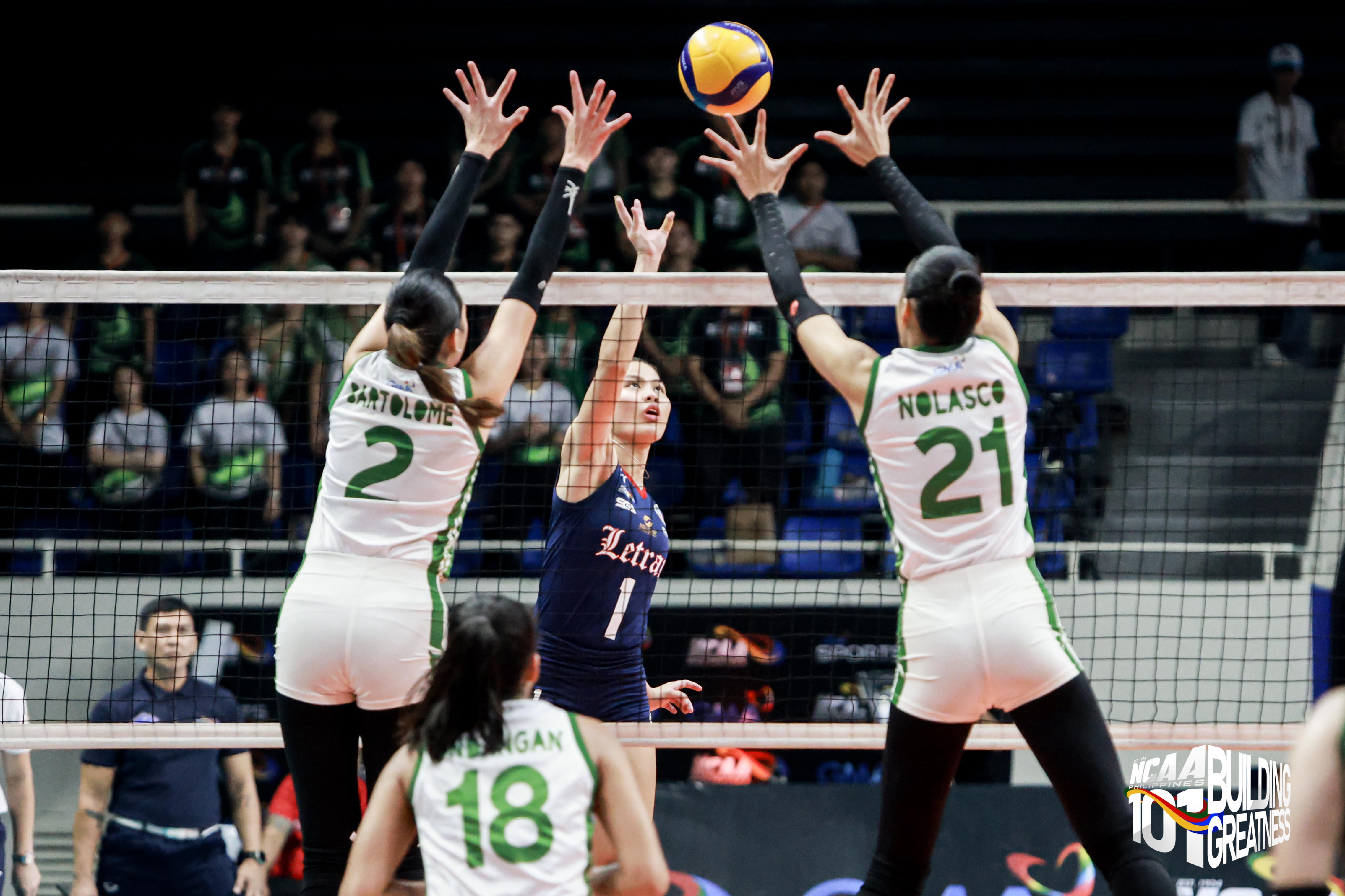 NCAA: Letran hands Benilde first finals loss in five seasons in Game 1 thriller | NCAA Philippines